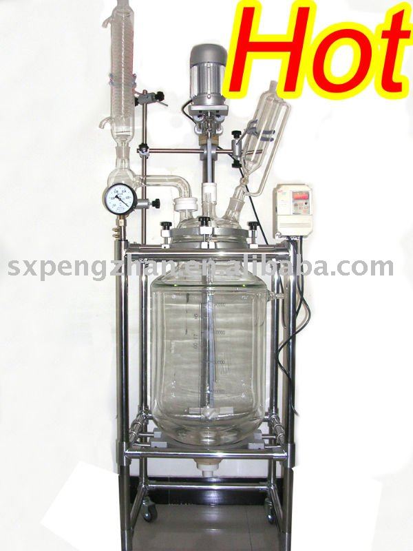 auto-control jacketed glass reactor 50L(PTFE sealing)