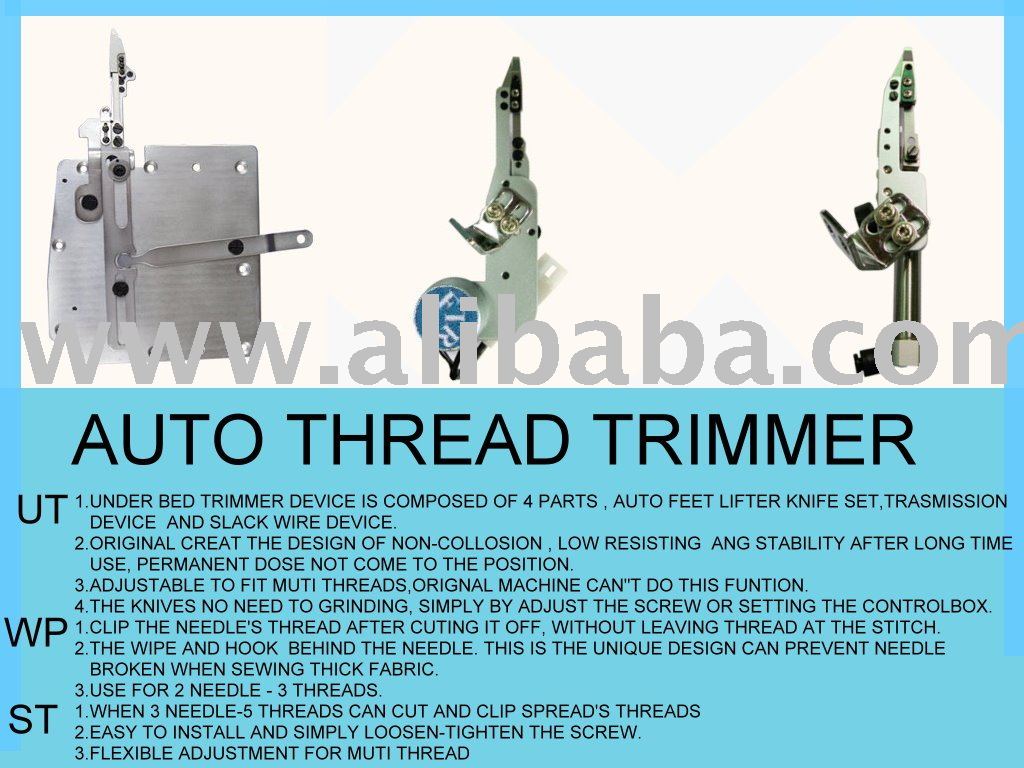 AUTO THREAD TRIMMER DEVICES FOR INTERLOCK MACHINE