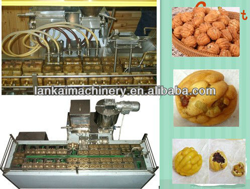 Auto walnut shape sandwich cookie making machine