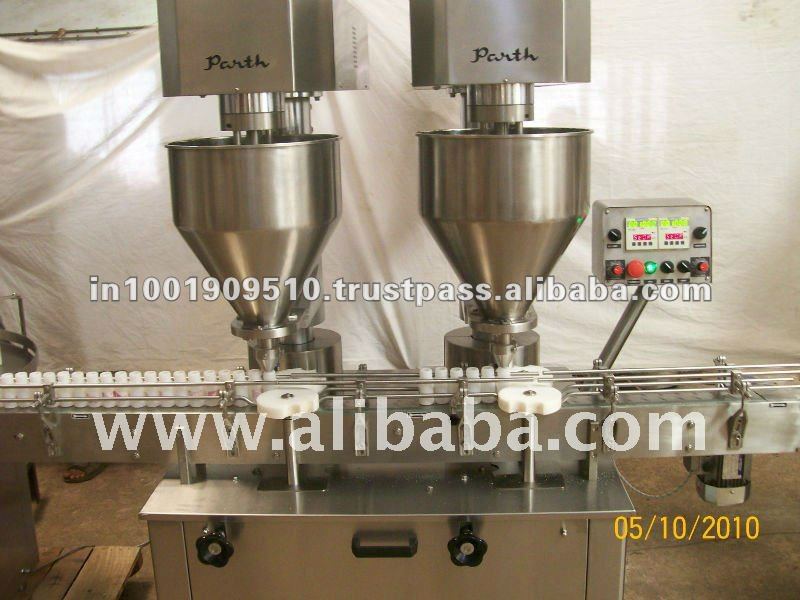 Automatic 2 heads powder filling machine