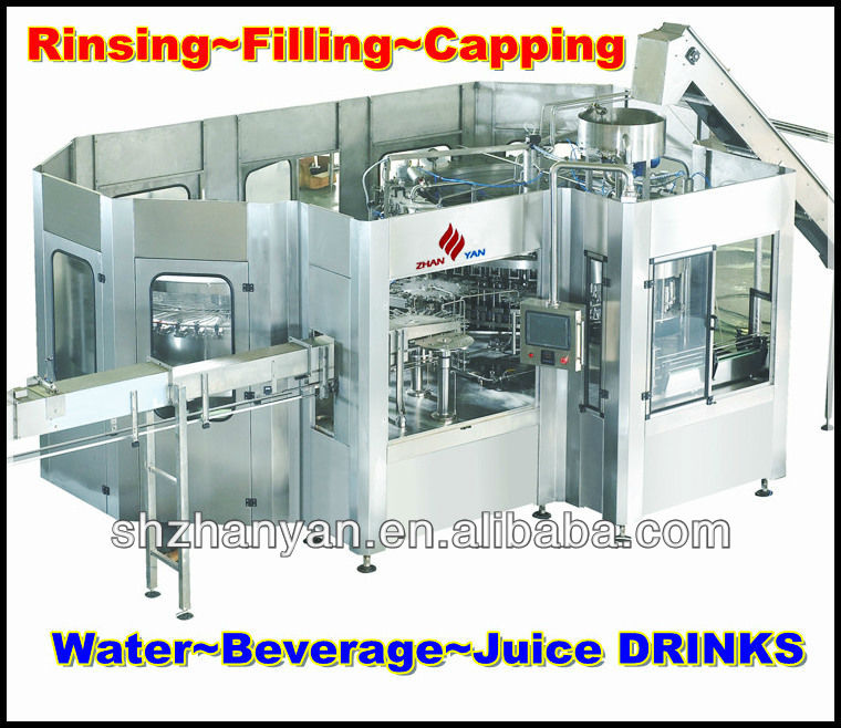 Automatic 3 in 1 bottle Filling Machine for water beverage juice