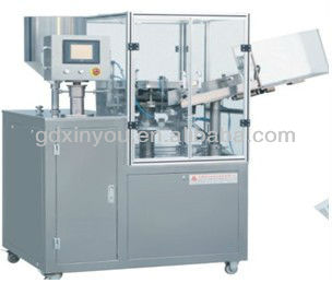 Automatic aluminium tube filling and sealing machine