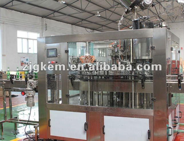 Automatic beer glass bottle washer filler and seamer equipment/line