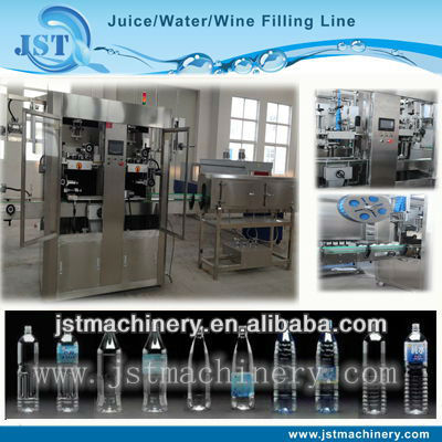 Automatic bottle PVC sleeve labeling machine