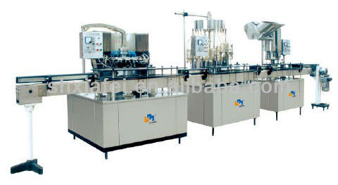 Automatic bottle washing filling capping machine