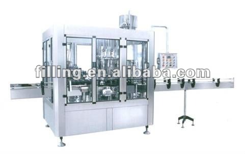 Automatic bottle washing filling capping machine