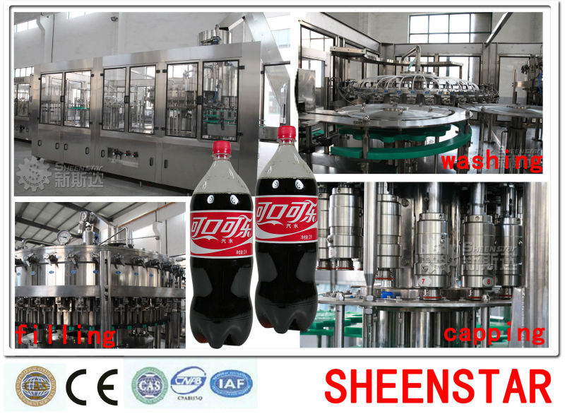 Automatic bottling machine carbonated