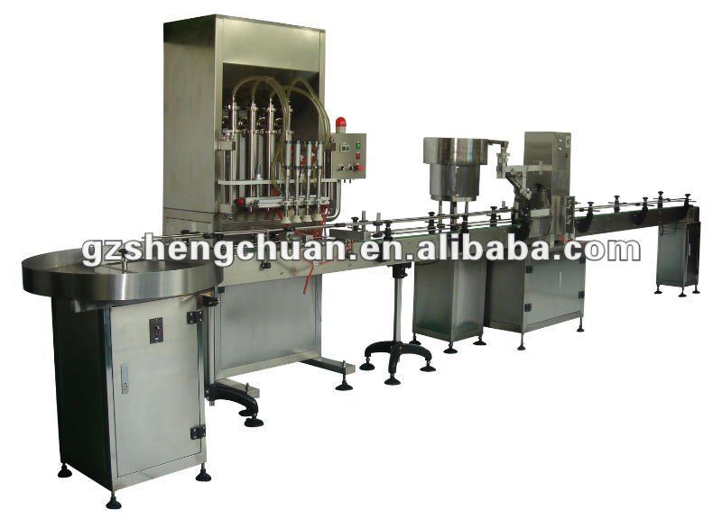 Automatic bottling rinsing filling and capping machine