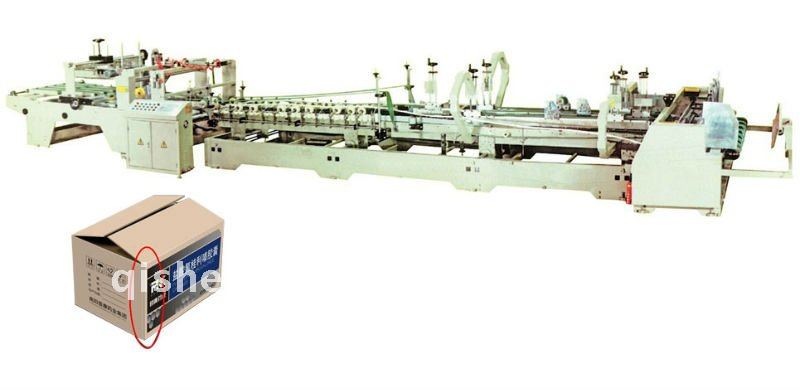 Automatic carton box folder glue machine