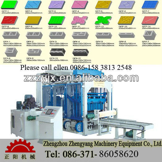 automatic cement block making machine