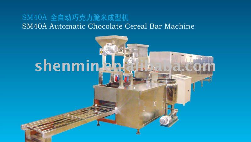 Automatic chocolate cereal bar machine