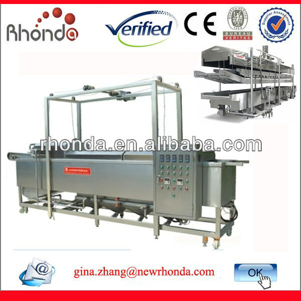 Automatic Continuous Deep Fryer with Double Conveyor