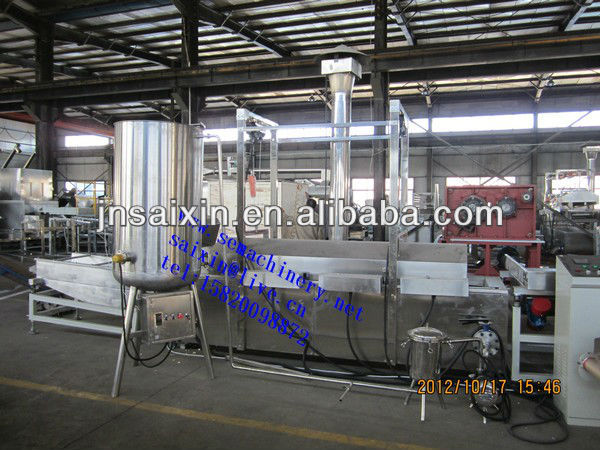 automatic continuous fryer for fry nuts, snack pellet