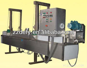 automatic continuous fryer with conveying belt