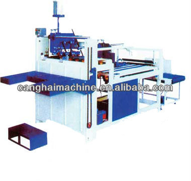 automatic corrugated board glue folding machine