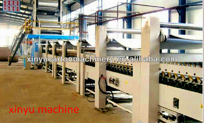 automatic corrugated cardboard 3/5/7 ply production line