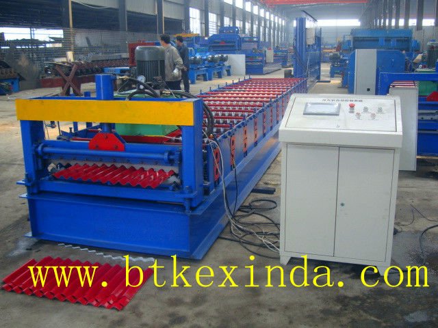 Automatic Corrugated Profile Aluminium Roofing Sheet Cold Roll Forming Machine roofing sheet metal corrugation roll former