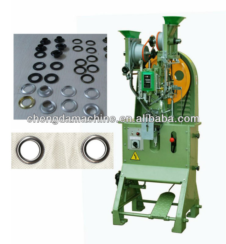 Automatic curtain tape eyeleting machine