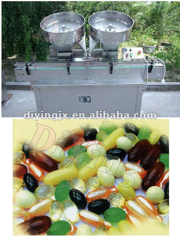 Automatic double pan capsule counter and packing