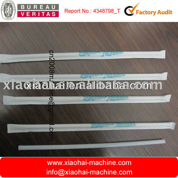 AUTOMATIC drinking straw packing machine