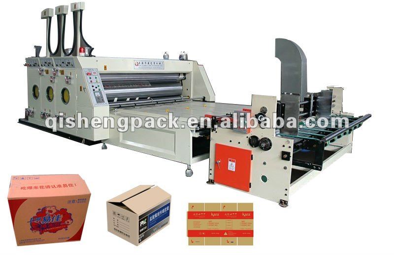 Automatic feeding carton flexo printing slotting machine