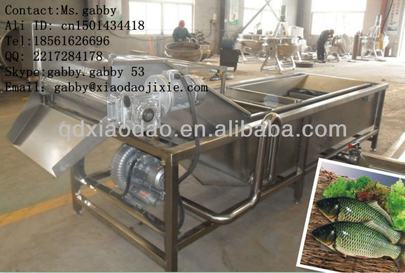 Automatic fish cleanout machine/ automatic fish cleaning machine