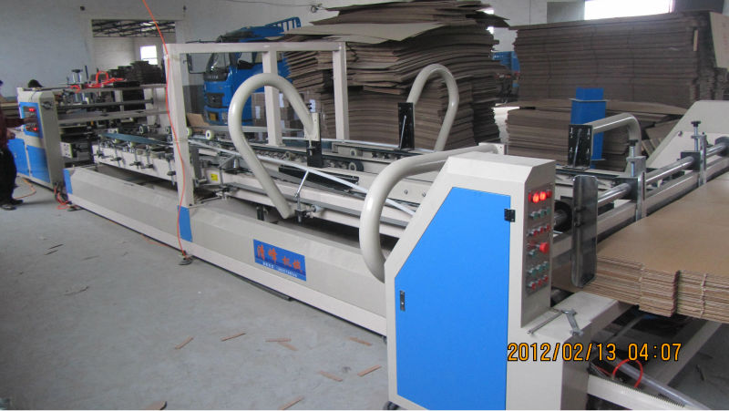 Automatic folder gluer machine for cardboard