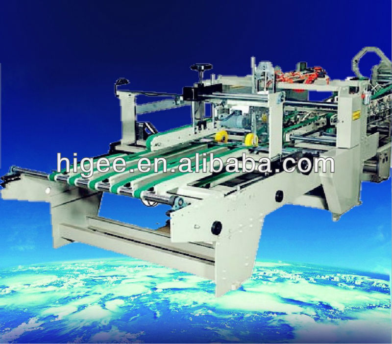 automatic folding carton box gluing machine