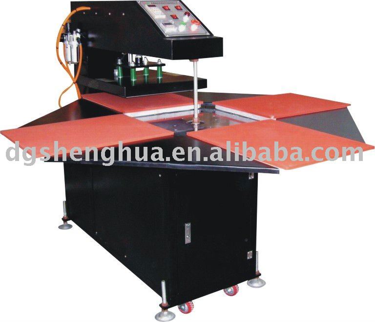 Automatic four station heat transfer machine