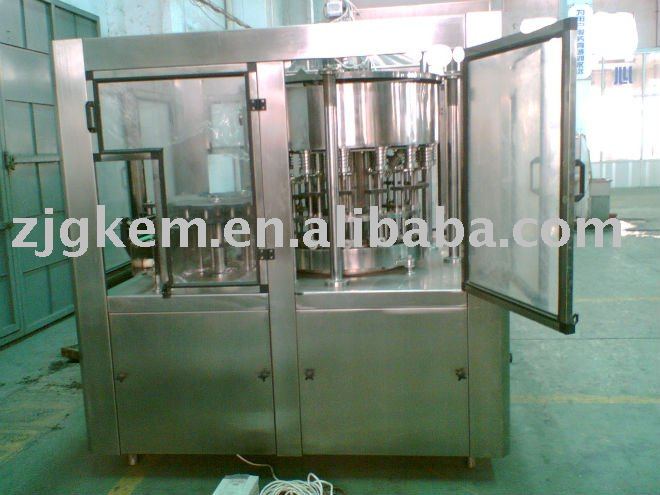 Automatic glass bottle hot fruit juice filler machine