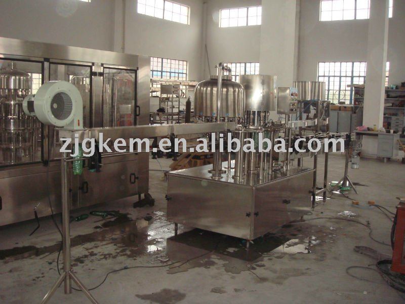 Automatic glass bottle liquid filler production line