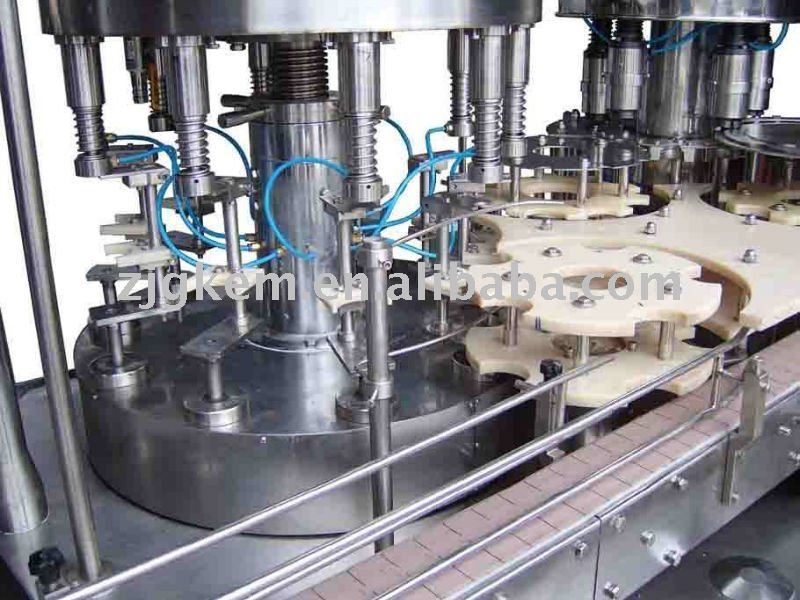 Automatic glass bottle liquid filling production line