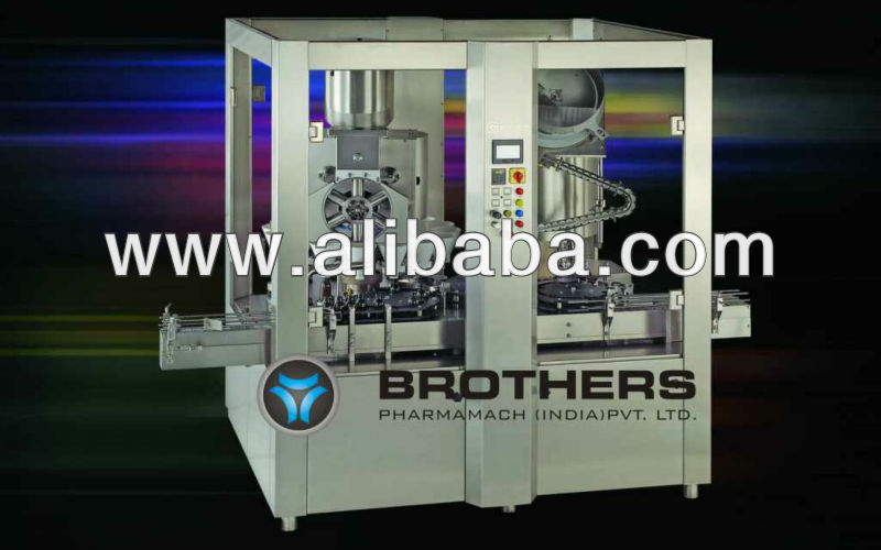 Automatic High Speed Rotary Dry Syrup 16x8 Powder Filling & Capping Machine