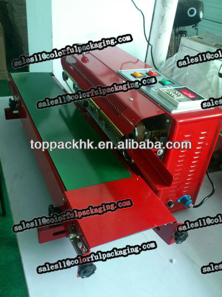 Automatic impulse plastic film heat sealing machine/Continuous plastic bag sealer heat sealing machine/heat seal machine