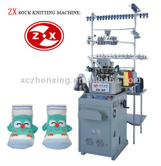 Automatic jacquard socks knitting machine