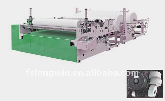 automatic jumbo tissue rolls rewinder