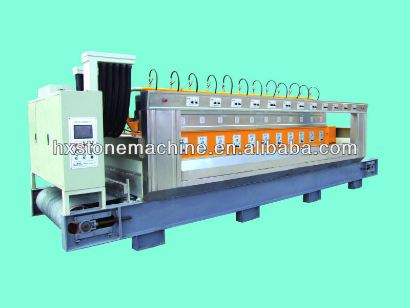 Automatic muti-heads stone polishing machine