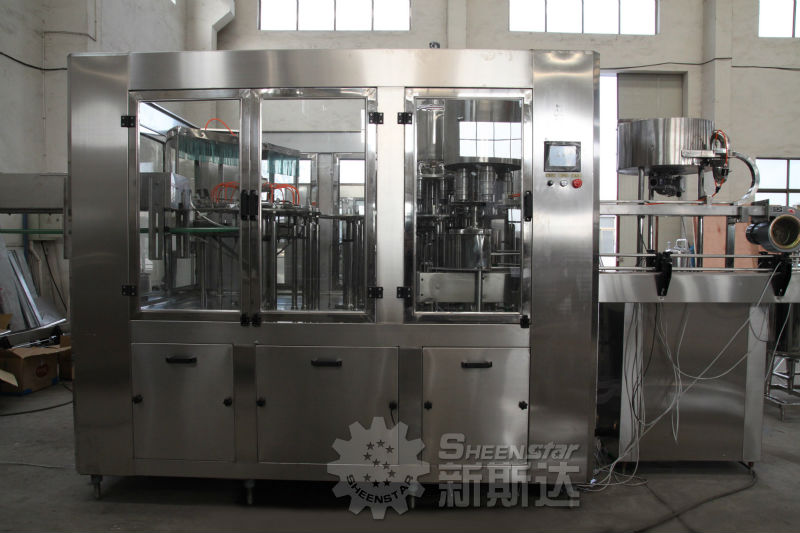 Automatic pet bottled coffee filling machine