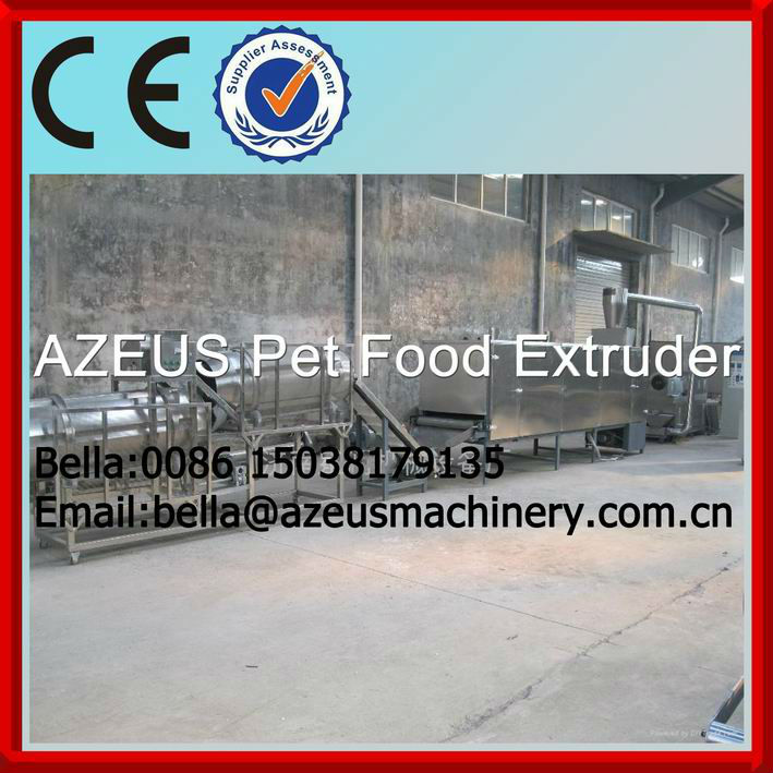 Automatic pet feed extruder dog food extrusion plant