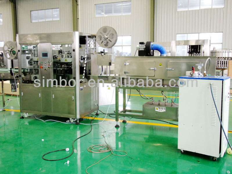 automatic plastic bottle label sleeve shrink labeler