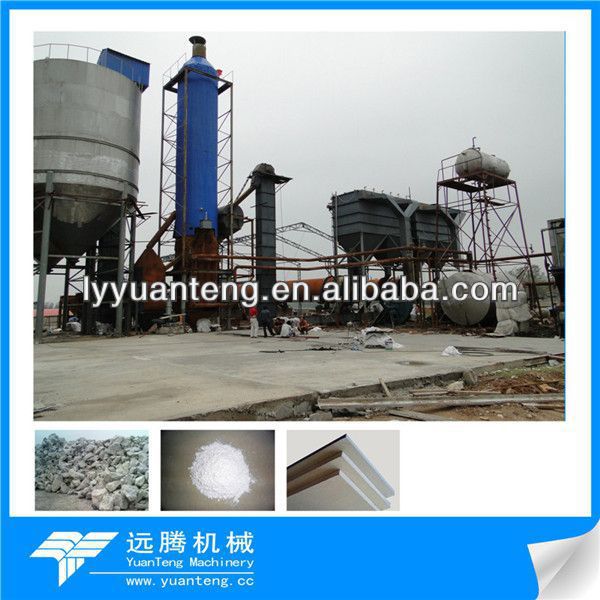 automatic production line for high quality gypsum powder