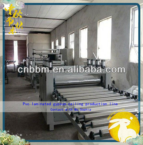 automatic pvc laminated gypsum ceilng machine