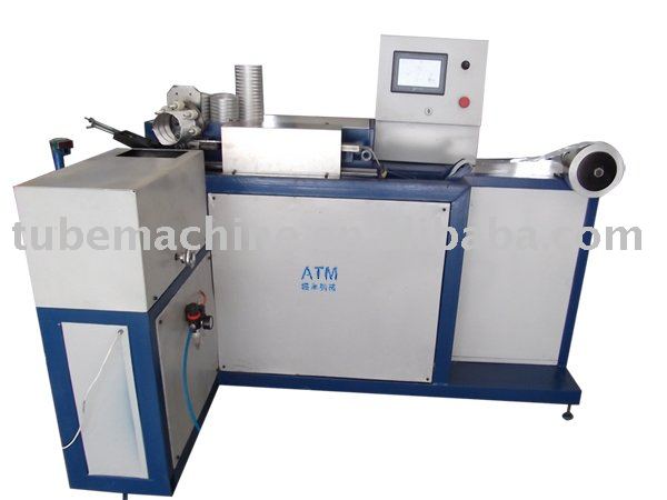 Automatic spiral flexible aluminum foil duct machine