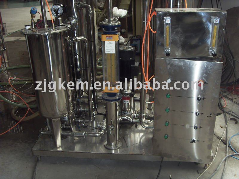 Automatic stainless steel carbonated beverage mixer system