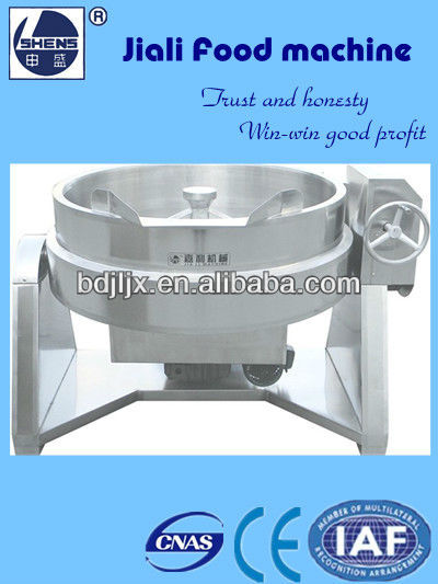 automatic steam agitator kettle with mixer