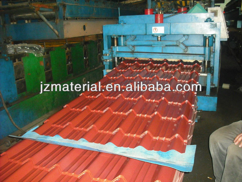 automatic steel glazed tile roll froming machine/high technology roof sheet roll froming line