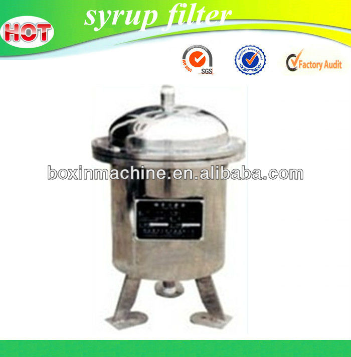 Automatic sugar syrup filter