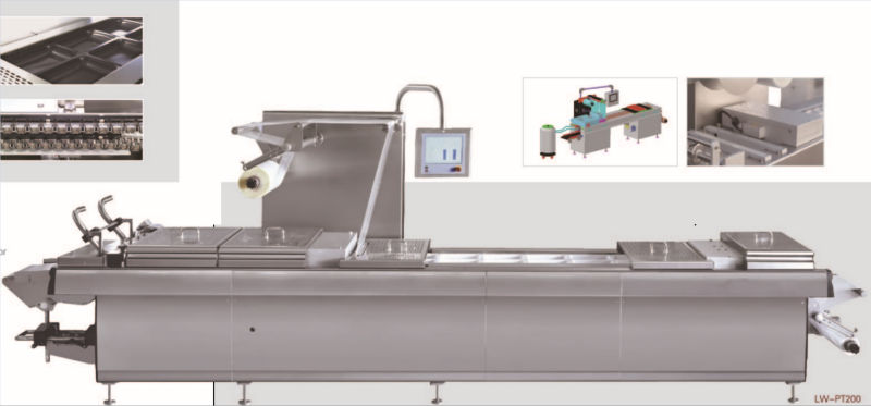 automatic thermoforming and vacuum packing machine