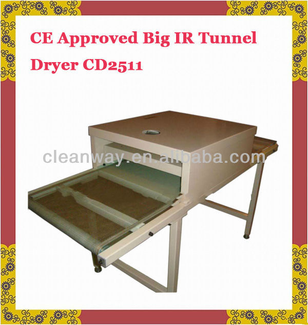 automatic tshirt silk screen printing IR tunnel dryer with CE certification CD2511