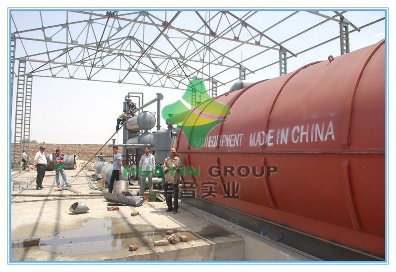 automatic tyre pyrolysis plant/waste plastic oil machine